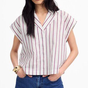 ❄️Madewell Resort-Collar Shirt in Linen-Cotton Size XL